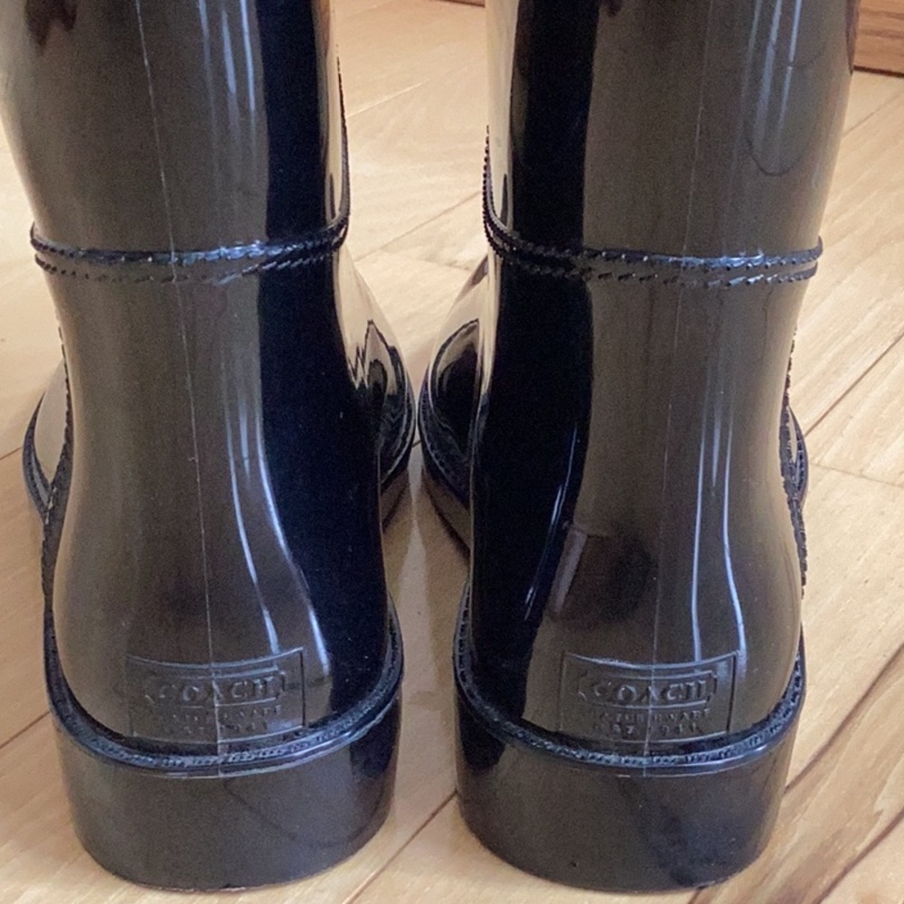 Coach Talia Rubber Rainboots size 6 - Picture 4 of 16
